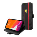 FERRARI iPhone 13 mini Tasche Book Case Cover Smooth Tire Stripe Collection