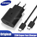 Original Samsung 25W Super Schnellladegerät Kabel Galaxy S20 S22 S23 A53 A54 5G