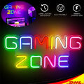 Gaming Zone Neon Schild Buntes LED Gaming Neon Licht Spiel Zone Gamer Geschenke