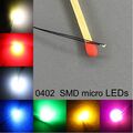 verkabelt 0402 micro SMD LEDs alle Farben Microlitze mini LED