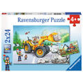 Ravensburger Puzzle Bagger Und Waldtraktor Kinderpuzzle Puzzlespiel 2 x 24 Teile