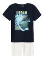 Name it Jungen Set T-Shirt & Sweatshorts Gr. 128-164 NKMJUNIK SHORTS SET PB