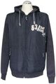 Camp David Herren Steppjacke Jacke L blau dunkelblau leicht Kapuze kurz Sweat