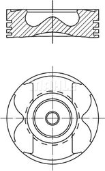 Kolben Mahle für Mercedes S212 + X204 + W212 + S204 + W204 06-14 001Pi00177000