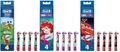 Oral-B Kids Cars Mickey Princess Kinder ab 3 Jahren, je 4 Stück Aufsteckbürsten