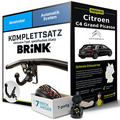 Für CITROEN C4 Grand Picasso I UA Anhängerkupplung abnehmbar +eSatz 7pol 06- Kit