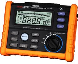 PM5203 Peakmeter Digital Isolationsmessgerät 10GOhm 1000V Megger Insulationtest