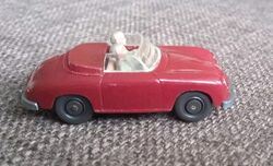 Wiking 16 Porsche 356 Cabrio  Weinrot, 1:87 HO 2. Wahl