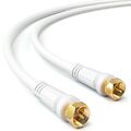 deleyCON 10m SAT TV Kabel 135dB 4K UHD Koaxial Kabel HD Antennenkabel F-Stecker