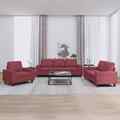 Sofagarnitur Sessel Sofa Couch Wohnzimmersofa Designsofa 4-tlg. Stoff NEU DE