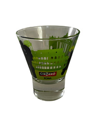 CINZANO Roma Glas 2cl 4cl Bar Cocktail Italien Vintage Sammeln Kolosseum Retro