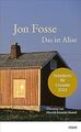 Das ist Alise: Novelle (marebibliothek) von Fosse, Jon | Buch | Zustand sehr gut