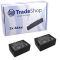 2x Kamera Li-Ion Akku 1200mAh für Panasonic Lumix DMC-FZ47, DMC-FZ62, DMC-FZ72