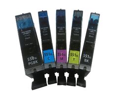 5x Drucker Patronen für Canon PGI-550XL CLI-551XL Pixma IP7250 MG5450 refill