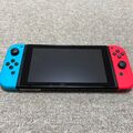 Nintendo Switch mit Joy-Con Neon Blau Neon Rot Neu aus Japan Gebraucht