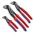 KNIPEX Alligator-Wasserpumpenzangen-Satz - 3-tlg. Zangen-Set - 88 02 180/250/300