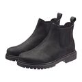 Walkx® Herren Chelsea Boots Schuhe schwarz Größe 45 Leder Neu
