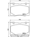 1x ORIGINAL® Brembo P 28 079 Bremsbelagsatz, Scheibenbremse Vorne, inkl.