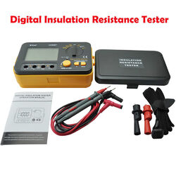 VC60B+ Digital Insulation Resistance Tester Megger Megohmmeter with accessories