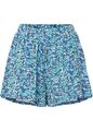 Bedruckte Shorts Gr. 32/34 Blau Geblümt Damenshorts Kurz-Pants Neu