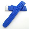 Silikonarmband 22mm Uhren Ersatzband Armband Wechselband Blau Silikon 290201