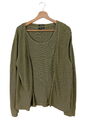 MORE & MORE Strick Twin Set Damen Gr. DE 42 khaki Casual-Look