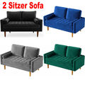 Moderne Couch 2er Couch Loungesofa Bequemes 2-Sitzer Gästesofa für Wohnzimmer 