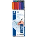 Staedtler Folienstift Lumocolor® non-permanent pen 316 316 B10 Rot, Blau, Grü...