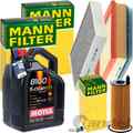 MANN INSPEKTIONSKIT+5L MOTUL EFE 5W30 ÖL passend für BMW 1er F20 116-25d 3er F30