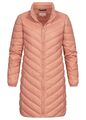 Damen Only Jacke Longform Steppjacke mit Stehkragen braun rose N21120661