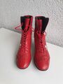 Paul Green Damen Stiefel Stiefelette Freizeit Comfort Gr. 39 ( UK 6) Rot