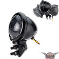 LED Motorrad Rücklicht Bremslicht rund klein schwarz smoke getönt universal 