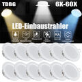 6X-60X LED Einbaustrahler Decken Leuchte Flach Strahler Dimmbar 230V Einbau Spot