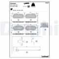 1x ORIGINAL® Delphi Bremsbelagsatz, Scheibenbremse Vorne für Audi Q8 E-TRON