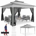 Pavillon 3x3m/3,3x3,3m/3x6m Wasserdicht Pop Up Partyzelt Festzelt Gartenzelt NEU