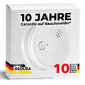 10x Rauchmelder Set DIN EN 14604, 10 Jahre Garantie, Feuermelder mit 9V Batterie