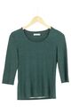 HESSNATUR Langarmshirt Grün Damen Gr. 34 Baumwolle Casual