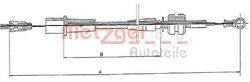 METZGER Gaszug Bowdenzug 11.1242 für OPEL Astra F CC (T92) Astra F Caravan (T92)