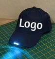 LED-Licht Kappe/Cap/Mütze selbst gestalten Stickerei mit Wunsch Text Logo Name 