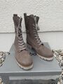 Damen Stiefelette von Gabor , taupe , beige, Wildleder Gr. 38, neuwertig