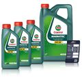 3x 1 L + 5 L LITER CASTROL MAGNATEC 5W-30 A5 MOTOR-ÖL MOTOREN-ÖL