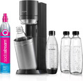 Sodastream Wassersprudler DUO Mit Co2-Zylinder, 2X 1L Glasflasche Und 2X 1L Spül