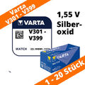 Varta V 301 - V 399 Watch Silberoxid Knopfzellen Sortiment  1,55V Uhrenbatterien