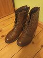  Damen Stiefelette Boots, Echte Leder, braun, Gr. 38, gebraucht