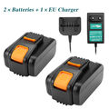 Für Worx 20V 6000mAh Li-ion Akku/Ladegerät WA3536 WA3734 WG268 WG568 WG168 WG368