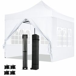 Pavillon 3x3m 3x6m Wasserdicht Faltbar Partyzelt Gartenzelt Faltbar Festzelt NEU