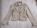 Damen Jeansjacke Blazer Beige Gr 36 S Von Vero Moda Top Zustand