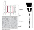 Fensterschraube Rahmenschrauben Torx Fenster 72-252 mm Schraube Mauerwerk Turbo