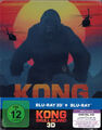 KONG: SKULL ISLAND (Blu-ray 3D + Blu-ray Disc) Steelbook NEU+OVP