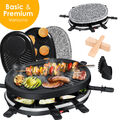 KESSER® Raclette Tischgrill Grill 8 Personen 1200 Watt Raclettegrill Partygrill